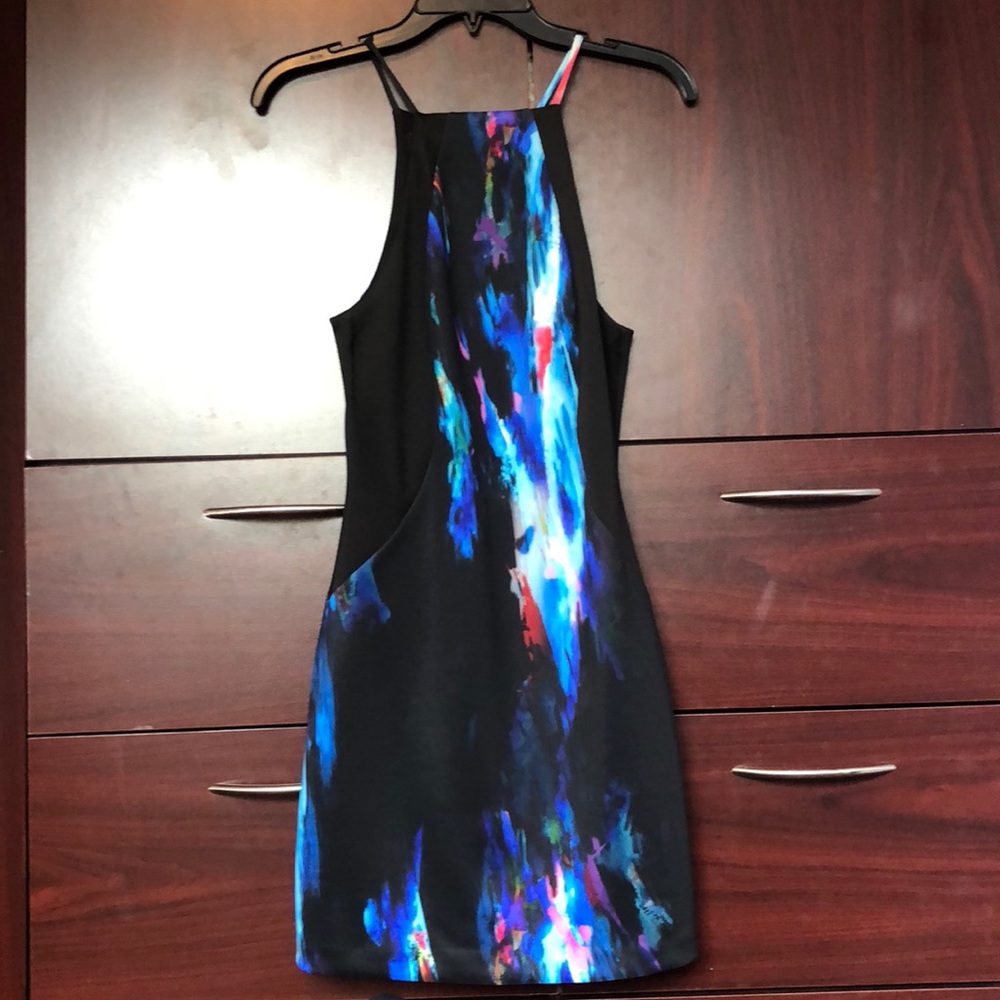 Bebe multi color mini dress